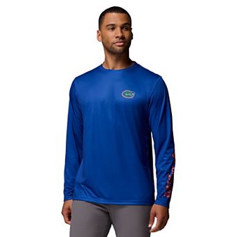 Men's Columbia Royal Florida Gators PHG Terminal Shot 3-Hit Long Sleeve T-Shirt