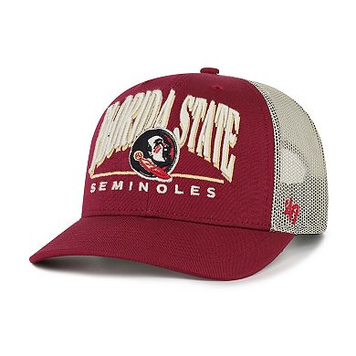 Men's '47 Garnet Florida State Seminoles Arid Adjustable Trucker Hat