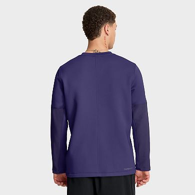 Men's Nike Purple Clemson Tigers 2025 Sideline Coach Performance Long Sleeve T-Shirt