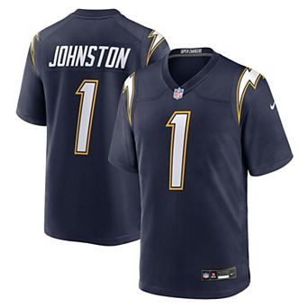 Men's Nike Quentin Johnston Navy Los Angeles Chargers Alternate Super Chargers Game Player Jersey