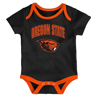 Newborn & Infant Outerstuff Oregon State Beavers Three-Pack All Day Play Bodysuit Set