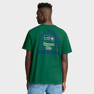 Men's Fanatics Kelly Green Seattle Seahawks Fluid Motion Legacy T-Shirt