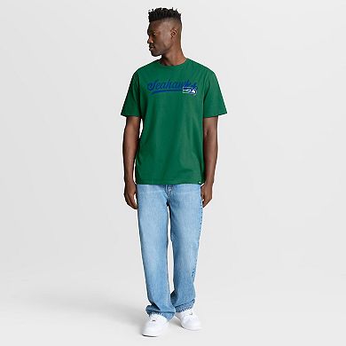 Men's Fanatics Kelly Green Seattle Seahawks Fluid Motion Legacy T-Shirt