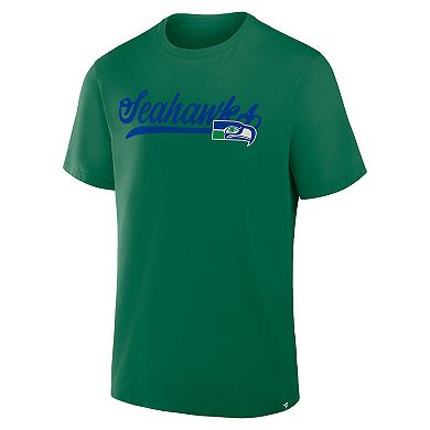 Men's Fanatics Kelly Green Seattle Seahawks Fluid Motion Legacy T-Shirt