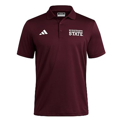 Men's adidas Maroon Mississippi State Bulldogs Ultimate 365 Ottoman Polo Shirt