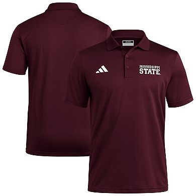 Men's adidas Maroon Mississippi State Bulldogs Ultimate 365 Ottoman Polo Shirt