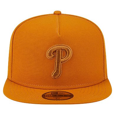 Men's New Era Orange Philadelphia Phillies Color Pack A-Frame 59FIFTY Fitted Hat