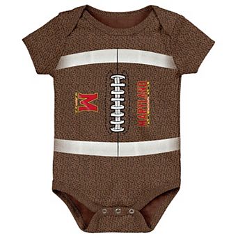 Newborn Outerstuff Brown Maryland Terrapins Football Body Suit