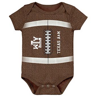 Newborn Outerstuff Brown Texas A&M Aggies Football Body Suit