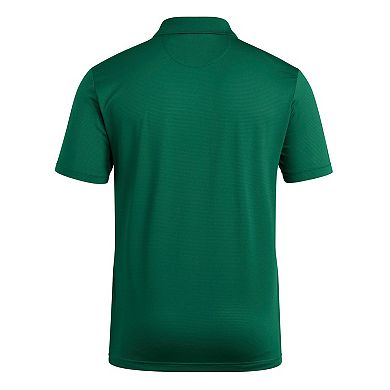 Men's adidas Green Miami Hurricanes Ultimate 365 Ottoman Polo Shirt