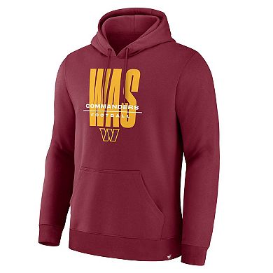 Men's Fanatics Burgundy Washington Commanders Right Tackle Legacy Pullover Hoodie