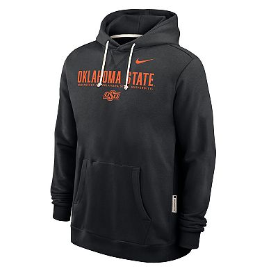 Men's Nike Black Oklahoma State Cowboys 2025 Sideline Standard Issue Dri-FIT Hoodie