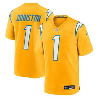 Men's Nike Quentin Johnston Gold Los Angeles Chargers Alternate Charger Power Game Player Jersey