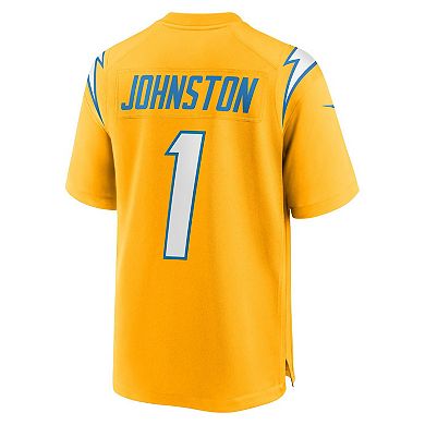 Men's Nike Quentin Johnston Gold Los Angeles Chargers Alternate Charger Power Game Player Jersey