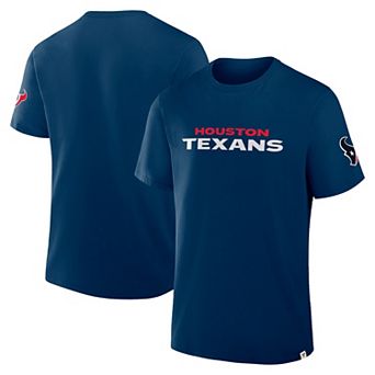 Men's Fanatics Navy Houston Texans Elevated Classic Legacy T-Shirt