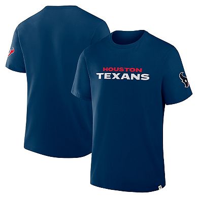 Men's Fanatics Navy Houston Texans Elevated Classic Legacy T-Shirt