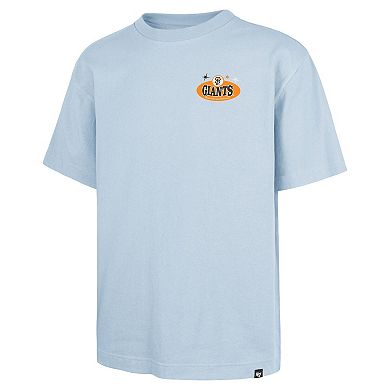 Men's '47 Light Blue San Francisco Giants Ice Cream Parlor Foundation T-Shirt