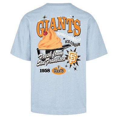 Men's '47 Light Blue San Francisco Giants Ice Cream Parlor Foundation T-Shirt