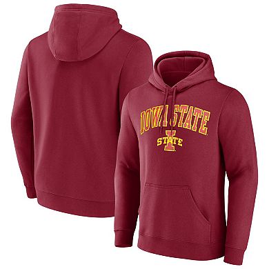 Men's Cardinal Iowa State Cyclones Fleece Pullover Hoodie