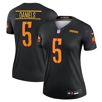 Women's Nike Jayden Daniels Black Washington Commanders Legend Player Performance Top