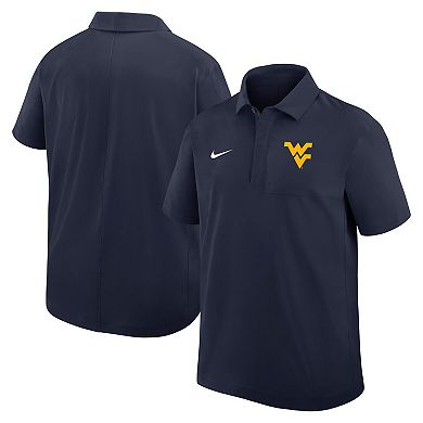 Men's Nike Navy West Virginia Mountaineers 2025 Coaches Sideline Polo