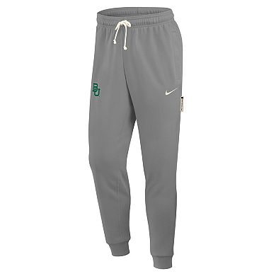 Men's Nike Heather Gray Baylor Bears 2025 Sideline Performance Taper Pants