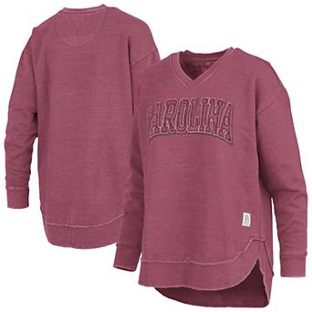 Women's Pressbox Garnet South Carolina Gamecocks Westin Poncho V-Neck Pullover Sweatshirt