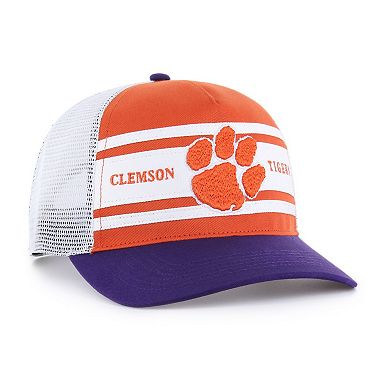Youth '47 Orange/Purple Clemson Tigers Super Stripe Hitch Adjustable Trucker Hat
