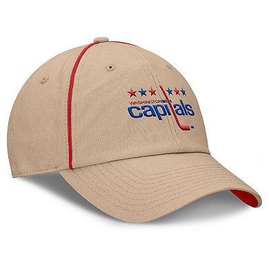 Men's Fanatics Cream Washington Capitals Heritage Setoff Adjustable Hat