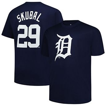 Men's Fanatics Tarik Skubal Navy Detroit Tigers Big & Tall Name & Number T-Shirt