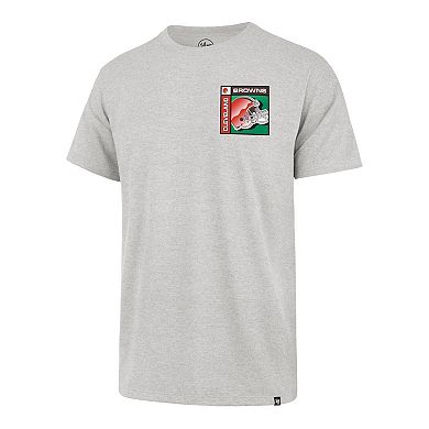 Men's '47 Gray Cleveland Browns Chrome Plate Franklin T-Shirt