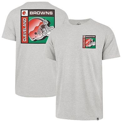 Men's '47 Gray Cleveland Browns Chrome Plate Franklin T-Shirt