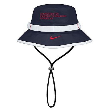 Men's Nike Navy Ole Miss Rebels 2025 On-Field Boonie Performance Bucket Hat