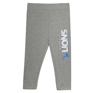 Toddler Detroit Lions Club House Long Sleeve Hoodie Top and Leggings Two-Piece Set