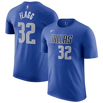 Men's Nike Cooper Flagg Blue Dallas Mavericks 2025 NBA Draft Icon Name & Number T-Shirt