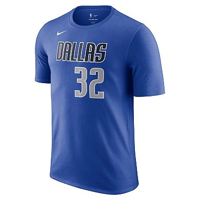 Men's Nike Cooper Flagg Blue Dallas Mavericks 2025 NBA Draft Icon Name & Number T-Shirt
