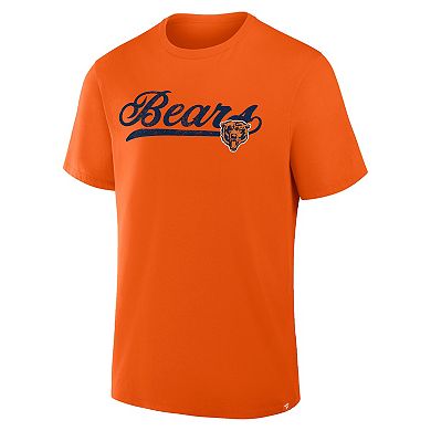 Men's Fanatics Orange Chicago Bears Fluid Motion Legacy T-Shirt