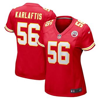 Women's Nike George Karlaftis Red Kansas City Chiefs Game Player Jersey