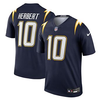 Men's Nike Justin Herbert Navy Los Angeles Chargers Alternate Super Chargers Legend Player Performance Top