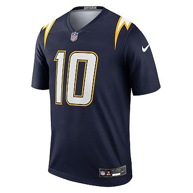 Men's Nike Justin Herbert Navy Los Angeles Chargers Alternate Super Chargers Legend Player Performance Top