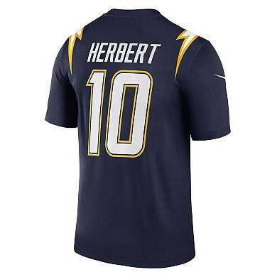 Men's Nike Justin Herbert Navy Los Angeles Chargers Alternate Super Chargers Legend Player Performance Top