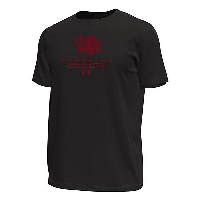Men's Under Armour Black South Carolina Gamecocks Stack Stretch Performance T-Shirt