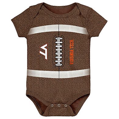 Newborn Outerstuff Brown Virginia Tech Hokies Football Body Suit