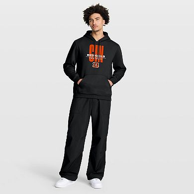 Men's Fanatics Black Cincinnati Bengals Right Tackle Legacy Pullover Hoodie