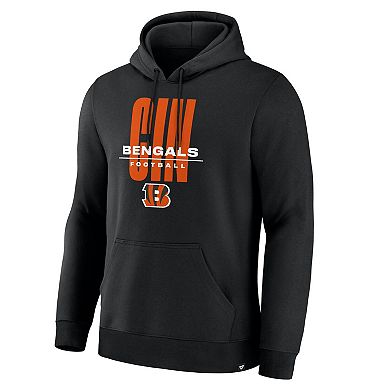 Men's Fanatics Black Cincinnati Bengals Right Tackle Legacy Pullover Hoodie