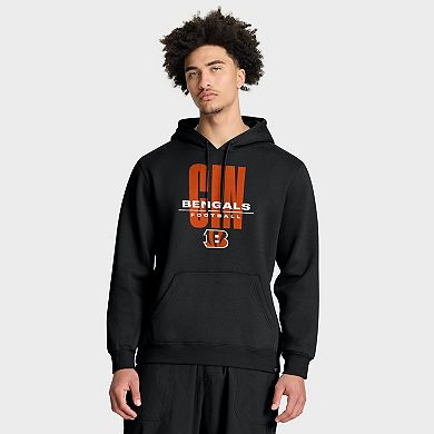 Men's Fanatics Black Cincinnati Bengals Right Tackle Legacy Pullover Hoodie