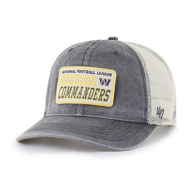 Men's '47 Charcoal Washington Commanders Canteen Relaxed Trucker Adjustable Hat