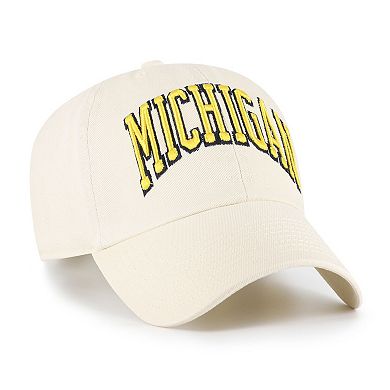 Men's '47 Sand Michigan Wolverines Vault Clean Up Adjustable Hat