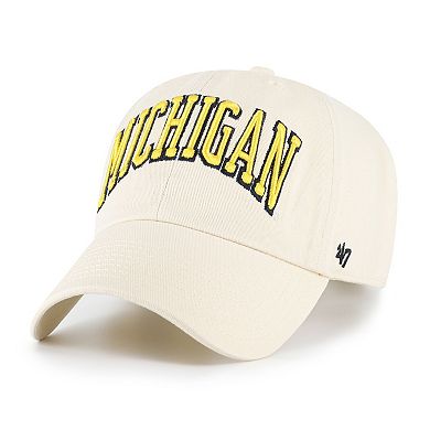 Men's '47 Sand Michigan Wolverines Vault Clean Up Adjustable Hat