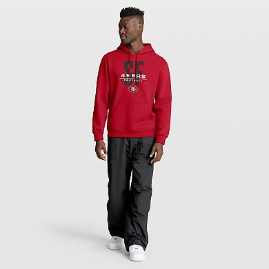 Men's Fanatics Scarlet San Francisco 49ers Right Tackle Legacy Pullover Hoodie